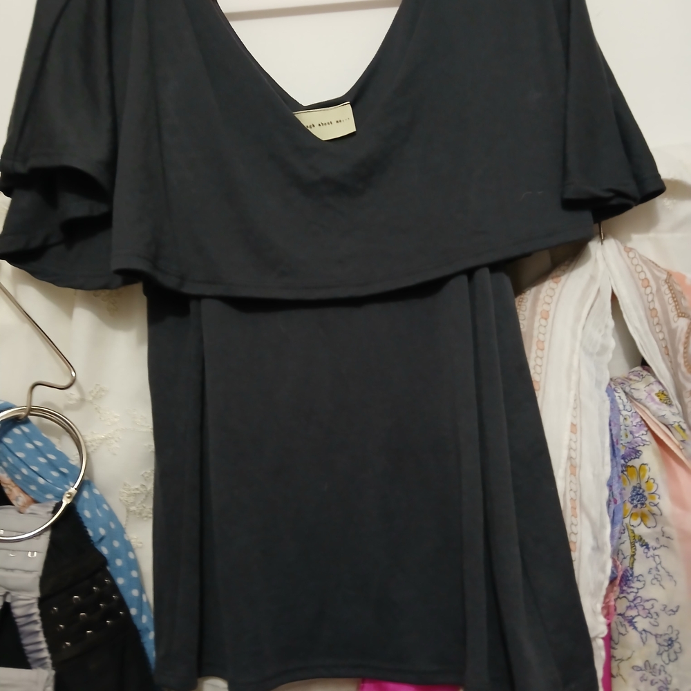 Enough About Me Black  Top